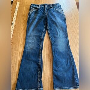 Silver Suki Women Jeans Blue Tag Size 29x30 Mid Rise Straight Denim